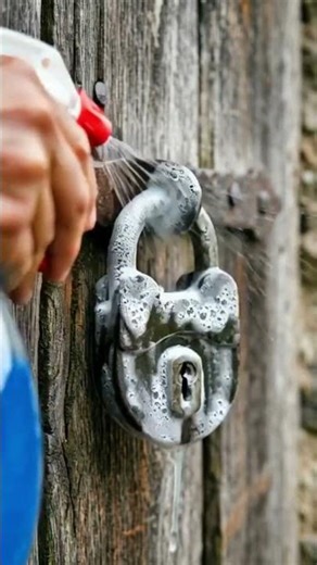“100% Rust Removal on Iron Padlock – Satisfying Deep Clean Transformation”