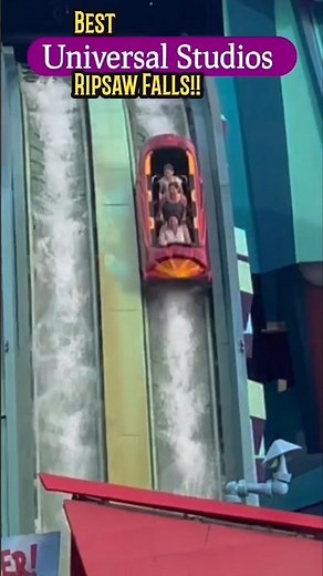 Orlando Universal Studios! Best Water Ride! Rip Saw Falls Log Flume! #universalparks #waterride