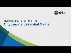 #6 CityEngine Essential Skills: Importing Streets
