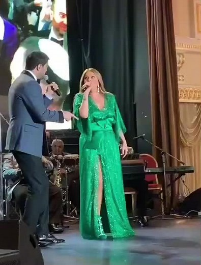 Live Performance of a Man and Woman on Stage
