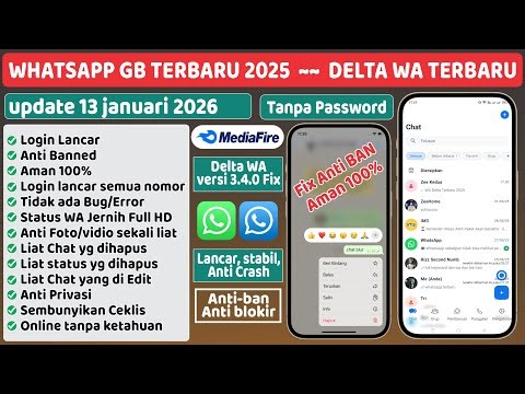 Update Delta WhatsApp Terbaru 13 Januari 2026 ⚡WA Mod Anti Kadaluwarsa Terbaru