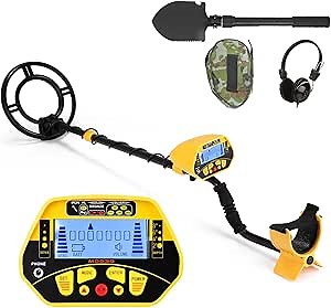 Amazon.com: Metal Detector, with LCD Display, Waterproof Coil, Identification of 7 Metals High Accuracy Adjustable Professional Metal Detector, for Adults & Kids : Everything Else
