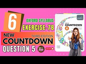 Class 6th math Exercise 7B | Question 5 | Countdown 6 | Oxford | Math with Afshan