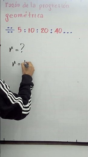 Razón de la progresión geométrica en un clic. #ProfeniniShorts.