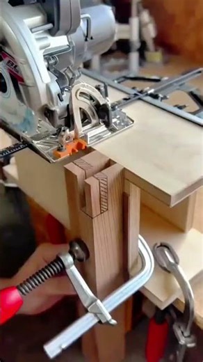 carving precise wood slots using a sharp metal chisel tool for creating a handmade furniture craft