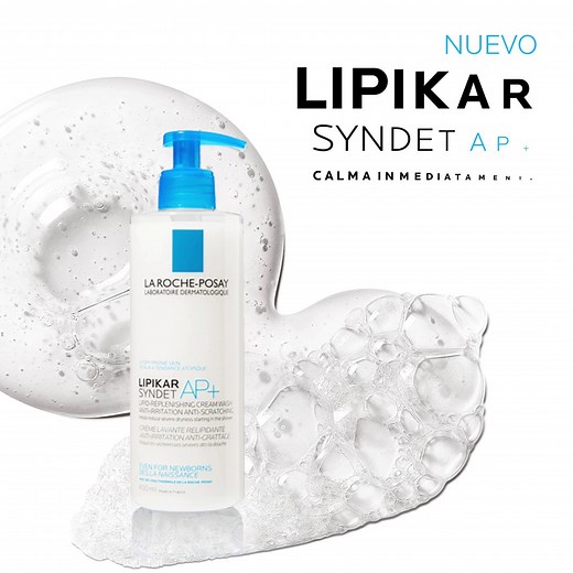 Lipikar Syndet AP 💙 es el primer paso para cuidar y tratar pieles con resequedad y picazón. Su fórmula ayuda a equilibrar el microbioma de la piel, con efecto anti-rascado y anti-recaída. Apto para bebés, niños y adultos. 👶🧒👨👵 _ Advertencias y precauciones: Mantener fuera del alcance de los niños. | La Roche-Posay