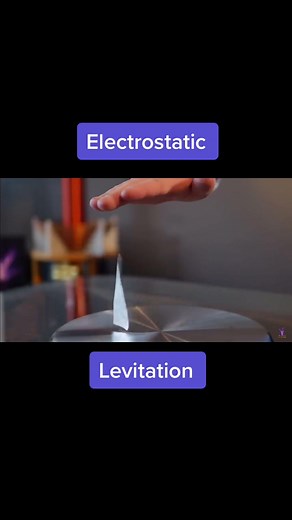 Electrostatic levitation explained. #science #scienceexperiment #experiment