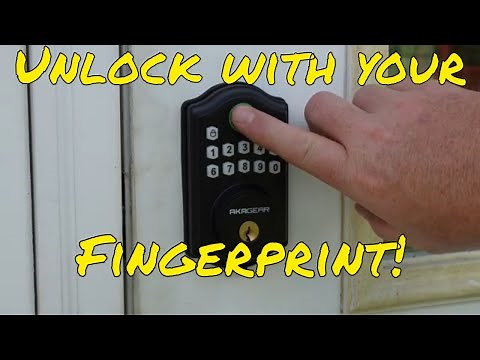 AKAGear DS10 Pro Fingerprint Keyless Entry Door Lock, Smart Lock with Autolocking features!
