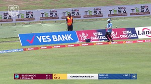 Fine style on debut from Athanaze. #WIHome #rallywithwi Live Scorecard - https://bit.ly/agarbathitest1 | Windies Cricket