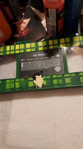 Day 8th of Making Painting & Decorating The Matrix vhs lamp.