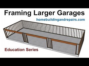 Framing Tutorials For Larger Garages - Home Building Education Series