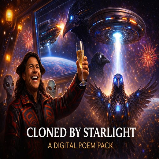 UFO Cloned Robot Raven | Digital Poem Pack | Print-ready PDF Poems, 1080p Video, Images - Etsy