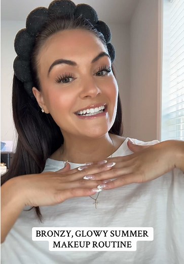 Bronzy Glowy Summer Makeup Routine Tutorial