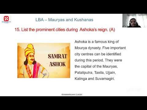 LBA 8th std Social Science Mauryas and Kushanas Q No 15