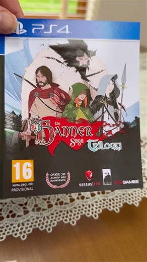 PS4 the banner saga trilogy bonus. Boxart insert cover for case.