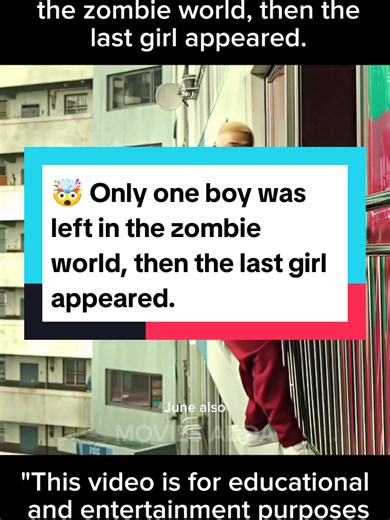 🤯 Only one boy was left in the zombie world, then the last girl appeared. #Moviesadda #Movies #Explained #USA #Fyp
