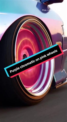 Purple chromatic on pink wheels!! #cars #racing #gaming #AI #drift
