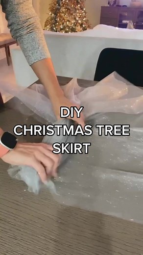 DIY Elegant Christmas Tree Skirt Tutorial