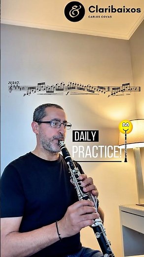 Daily practice!🎼Kroepsch N°247 #clarinete #clarinet #clarinette #clarinetto #music #clarinetist