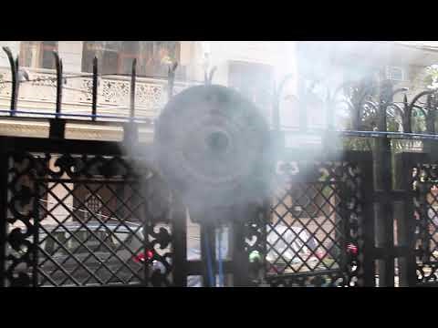 Misting Plate Demo- DIY Kit to Convert Any Fan Into A Misting Fan