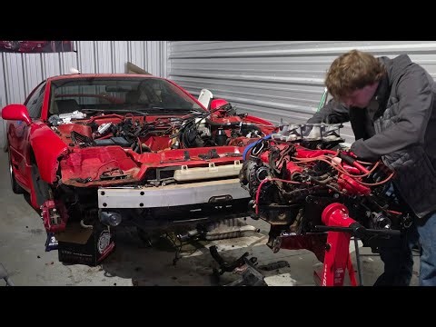 98 VR-4 Mitsubishi 3000GT Engine Transmission install