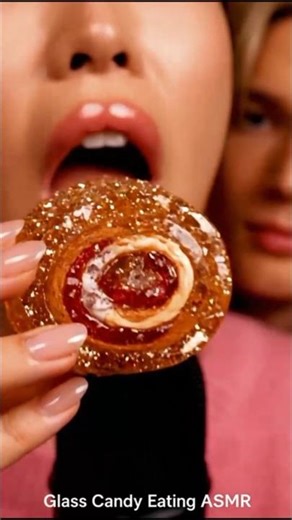 Glass Candy Eating ASMR #asmr #satisfying