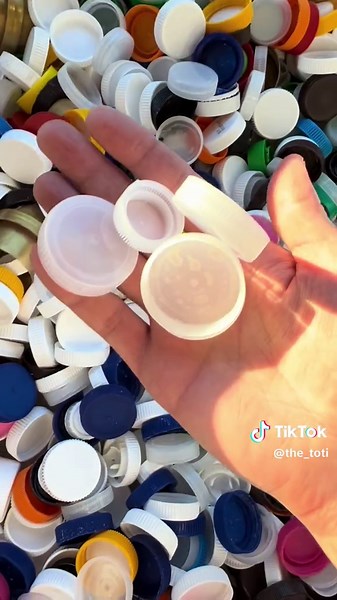 Sorting Plastic Bottle Lids for Recycling