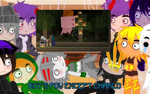 Mob Talker React To Monster School Animation by Alan Becker (this is kinda Rush)
