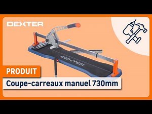 How do I use the Dexter 730mm manual tile cutter?
