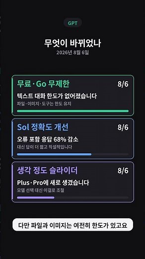ChatGPT 무료로 무제한 쓰는 법 (8월 6일부터)