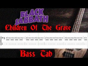Black Sabbath - Children Of The Grave - Bass Track Only with Tab and Score