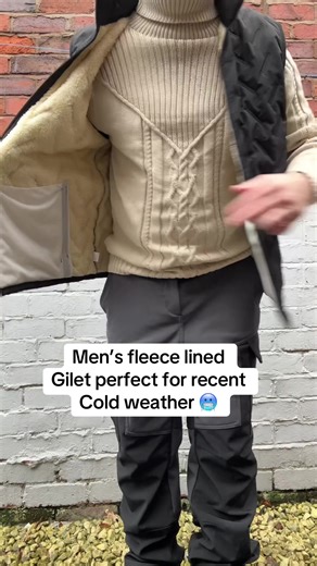 Men’s fleece lined gilet. #gilet #fleecelined #menswear #TikTokMadeMeBuyIt