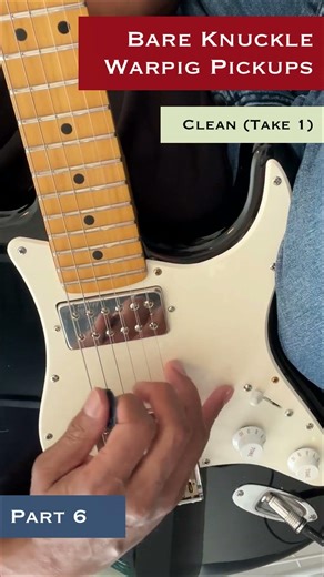 Bare Knuckle Warpig pickup clean tone clarity and note separation demo