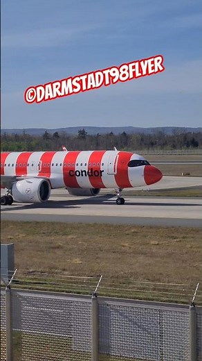 Condor A320n "Passion" Landing Frankfurt Airport #condor #d98flyer #frankfurtairport #planespotting