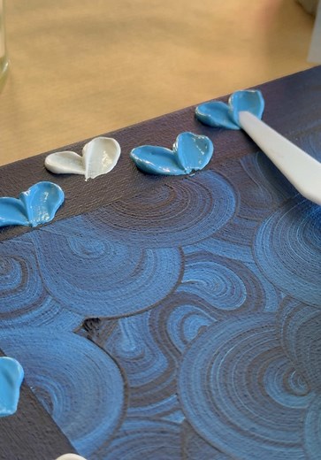 Original Deep Blue Heart Artwork Design Tutorial