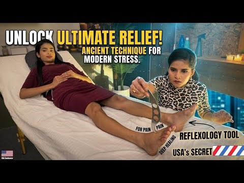 Ultimate Relaxing Foot Massage With Sharp Iron Kansu | Chinese Tools ASMR therapy For Good Sleep