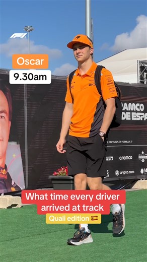 991K views · 5.8K reactions | What time did the drivers arrive for qualifying day? ⏰ Any surprises? 樂 #F1 #Formula1 #SpanishGP | F1 | Facebook