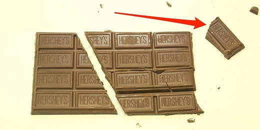 This optical illusion appears to create an infinite amount of chocolate