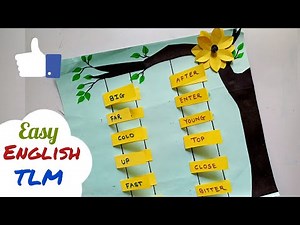 Opposite Words English TLM Easy| English TLM| TLM for primary school| English Opposite words TLM |