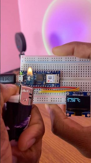 Accessing Internal temperature of the Arduino Nano 33 IoT board #arduino #electronics #engineering