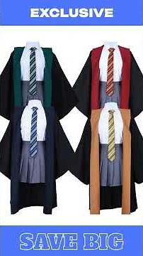 Halloween Wizard School Costume Robe - Authentic Wizard Robe for Parties