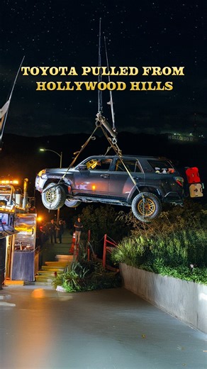 New Toyota Pulled From Hollywood Hills! | Pepe's Towing