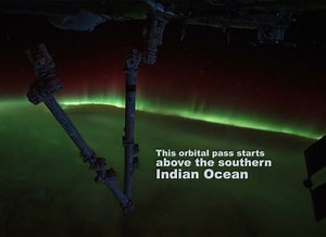 What an Aurora-Draped Indian Ocean Looks Like from the International Space Station