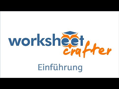 Worksheet Crafter Einführung