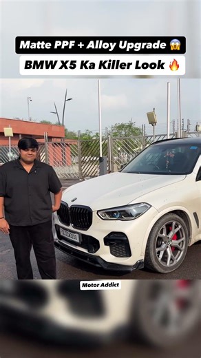 Modified BMW X5 2023 🔥 Matte PPF + Alloy Upgrade 🤯 Luxury Beast #carreviewindia