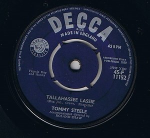 Tommy Steele - Tallahassee Lassie
