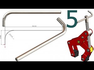 5-Project 49| Manual Clamp |SolidWorks Tutorial: handle rod