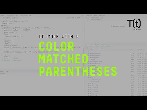 How to use color-matched parentheses in RStudio