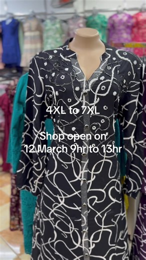 Premium long dress 4XL to 7XL Visit JUST BEAUTFUL, at 28 Corderie Street, Port Louis Whatsapp 57870735