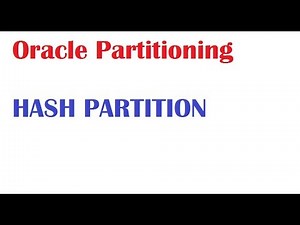 What is a Hash Partition in Oracle
